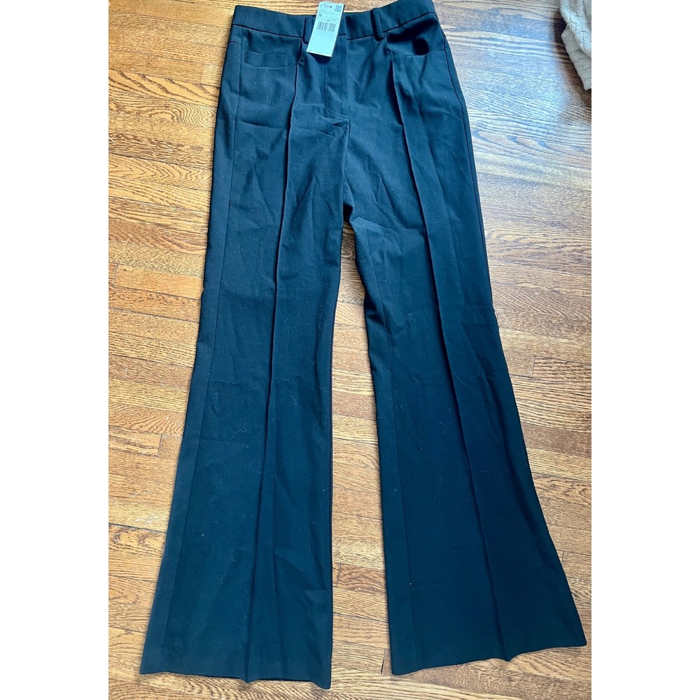 NEW Pernille x Mango Black Wide Leg Trousers High Waist Tailored Pants Sz 6